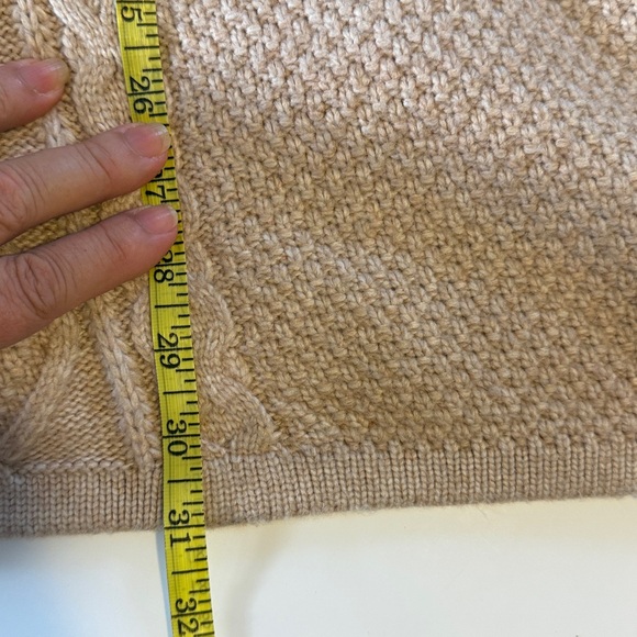 cupcakes & cashmere Taupe Cable Knit Zip front cardigan/cape - Picture 6 of 7